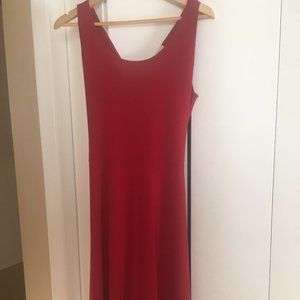 CASSIS LRD Little Red Dress sleeveless fit and flare knee length reversible M